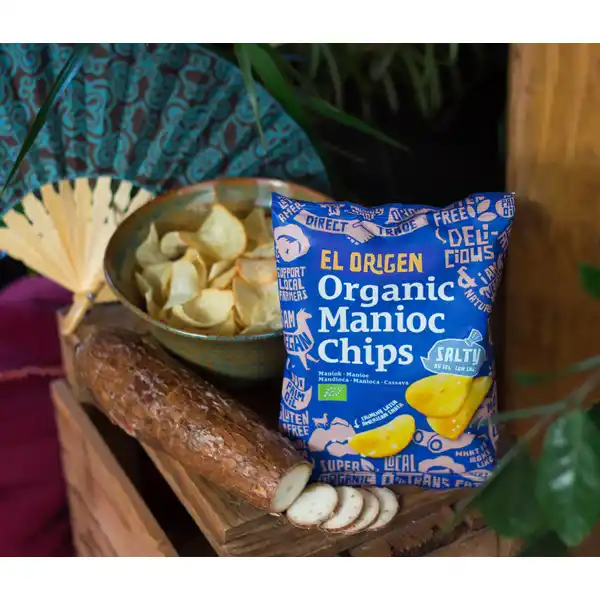 Bio Maniok Chips mit Meersalz