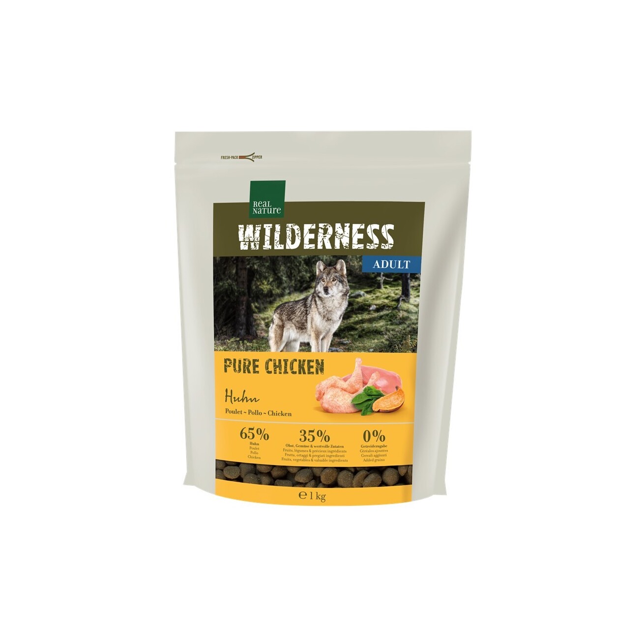 REAL NATURE WILDERNESS Trockenfutter Hund, Adult, Pure Chicken 1 kg