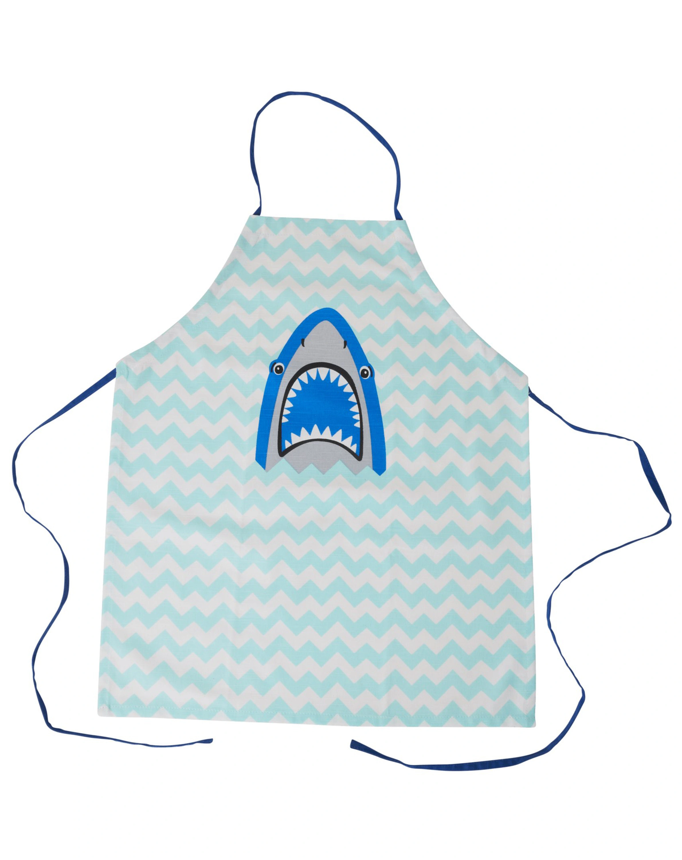 Kinderschürze SHARK in blau