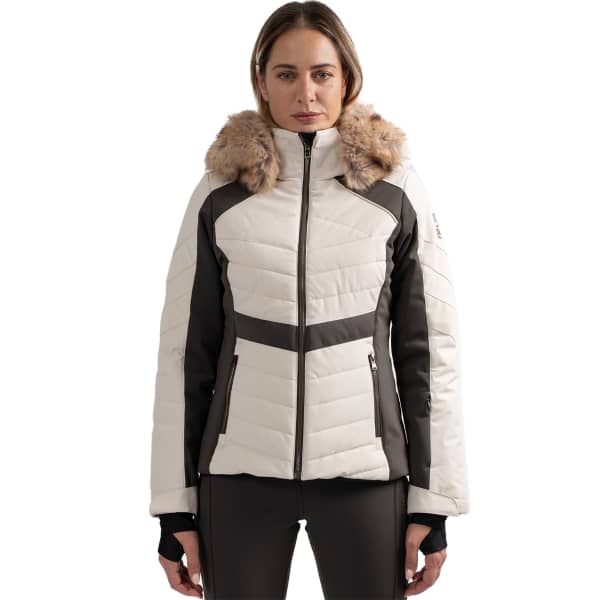 Veste de ski SUN VALLEY KIRLIA SKI JACKET W LIGHT BEIGE
