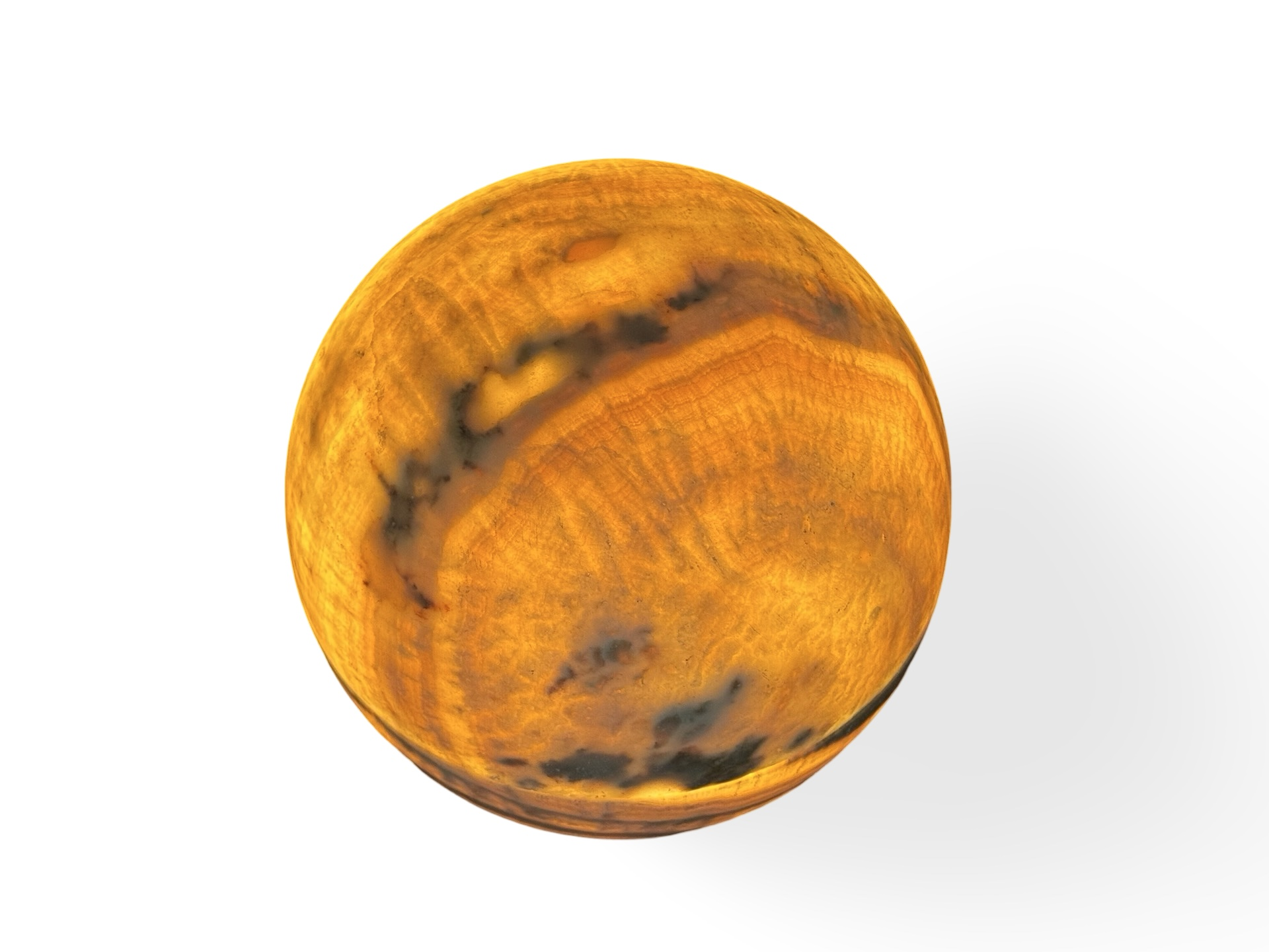 Lamp onyx rond 25 cm uniek