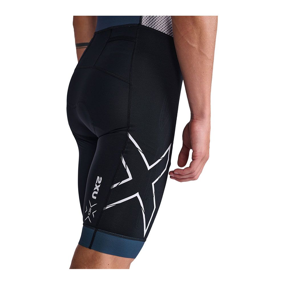 2xu LIGHT SPEED FZ - Combinaison trifonction shorty 6/3 mm Homme midnight/white