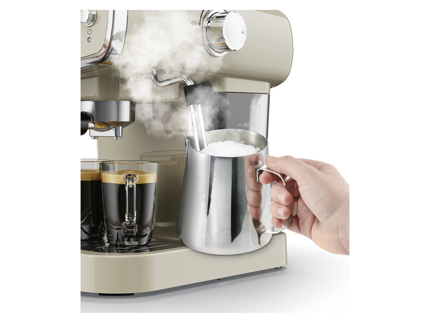 SILVERCREST&reg; KITCHEN TOOLS espresso machine &raquo;SEML 1050 A1&laquo;, 2-in-1, 1050 W