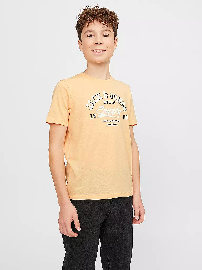 JACK & JONES Jungen T-Shirt JJELOGO orange