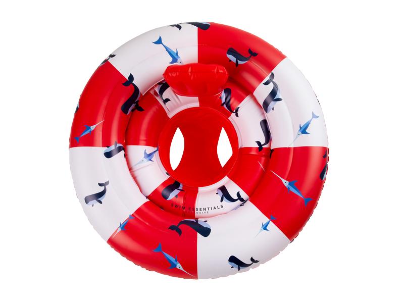 Swim Essentials Schwimmsitz 0-1 Jahre Whale Red/White Babyschwimmer