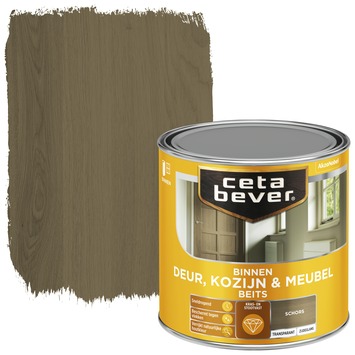CetaBever Deur, Kozijn & Meubelbeits zijdeglans transparant schors 250 ml