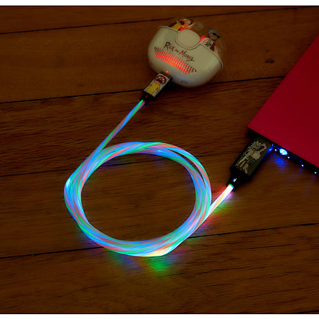 USB A-C stik 1,2 meter - Rick & Morty