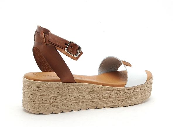 Eva frutos nu pieds plats femme 752 blanc