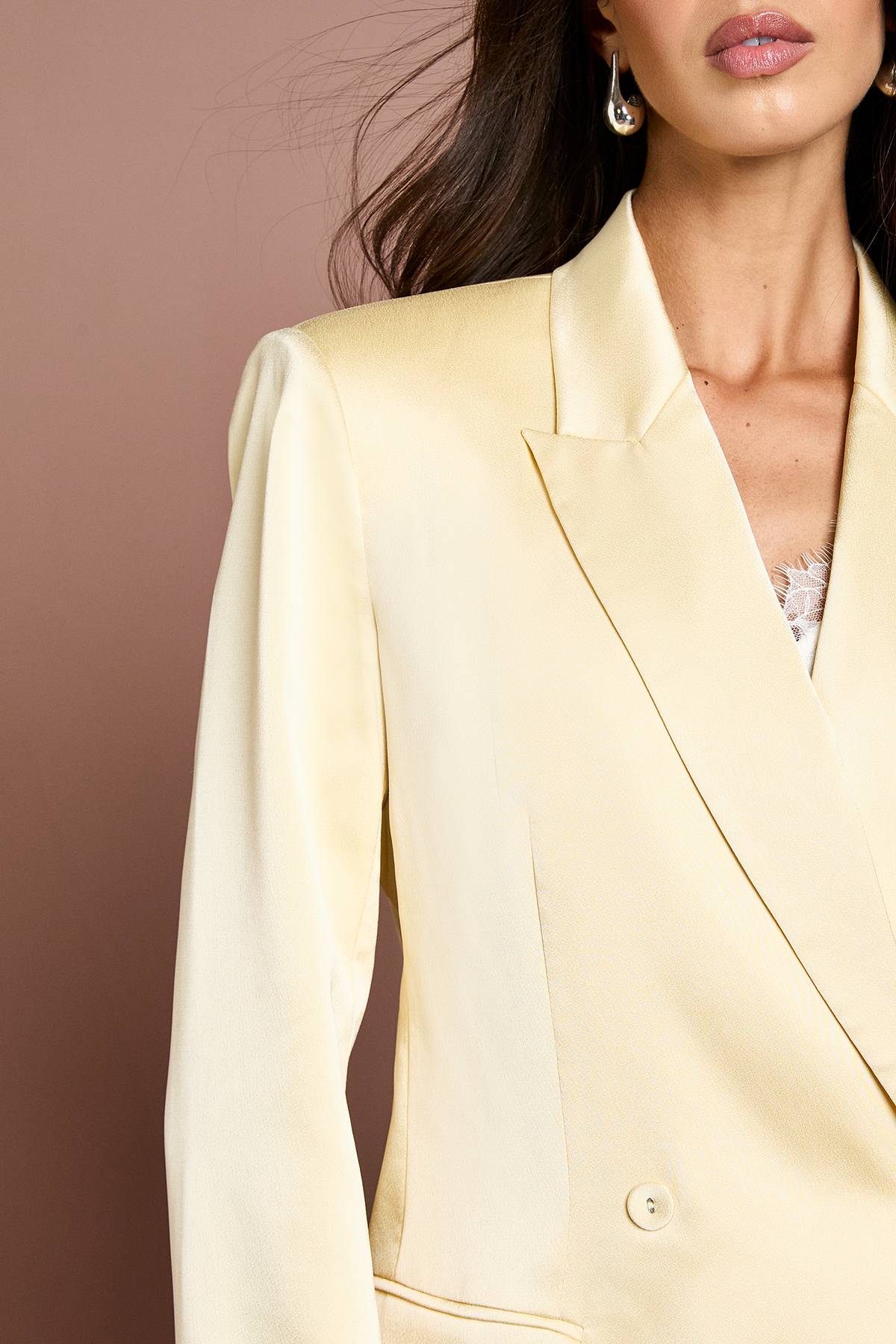 Coast Blazer Croisé En Satin