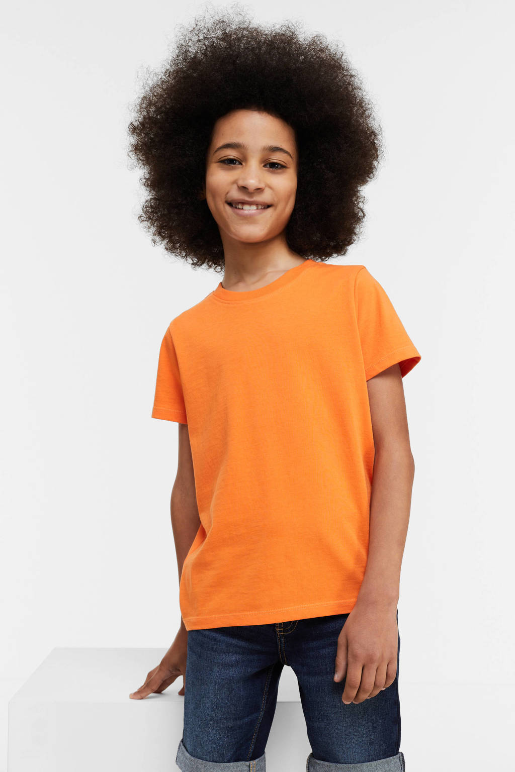anytime T-shirt oranje