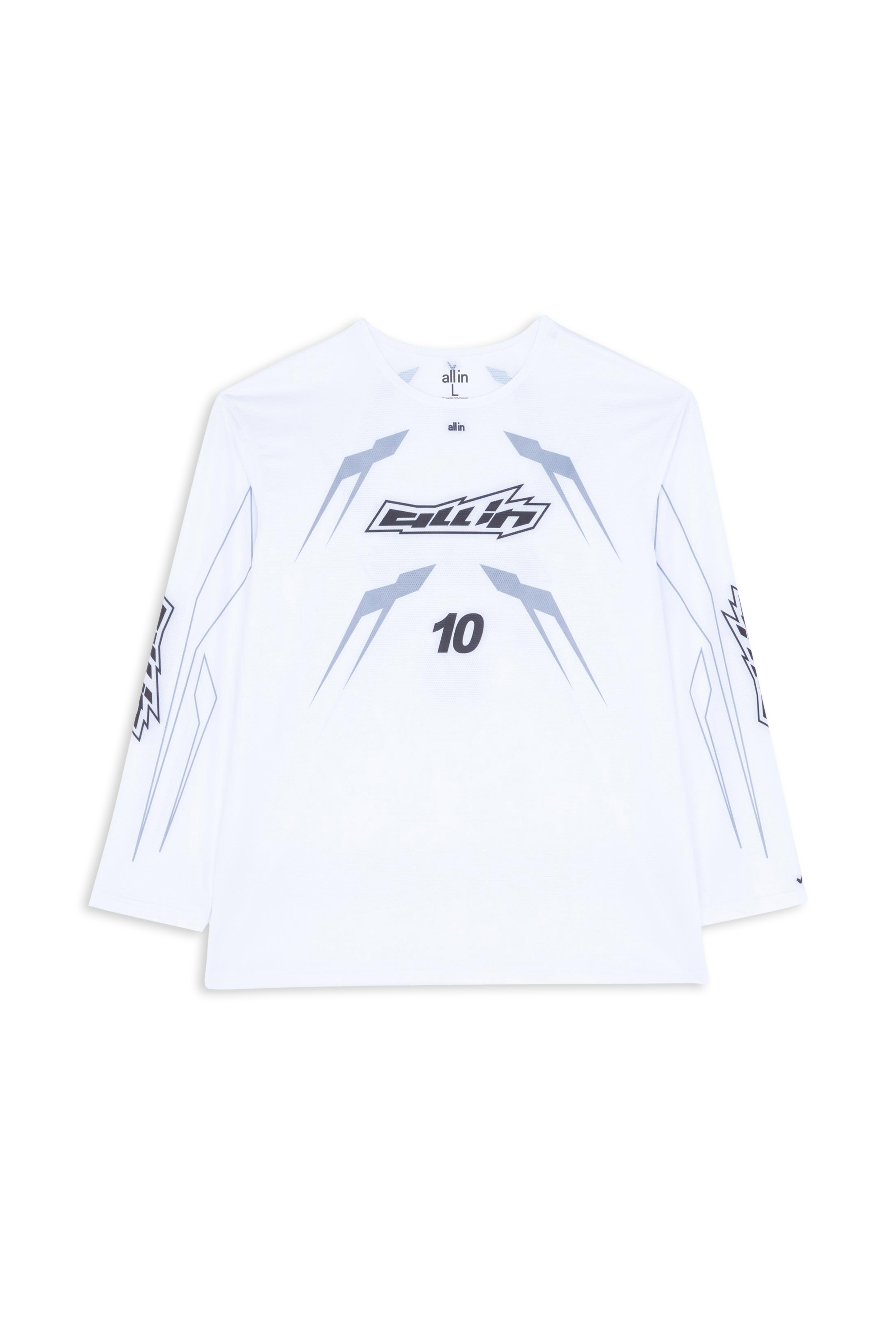 ALL IN T-shirt  KICK LS WHITE Blanc