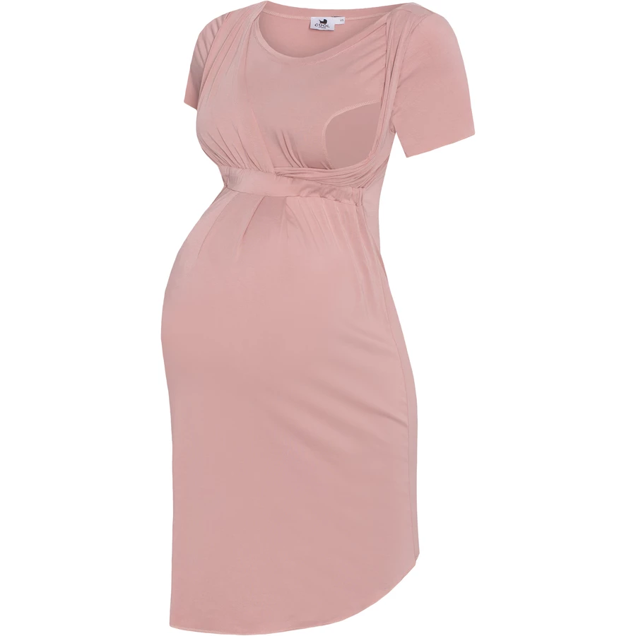Cool Mama Umstands- und Stillnachthemd 2 in 1 rosa