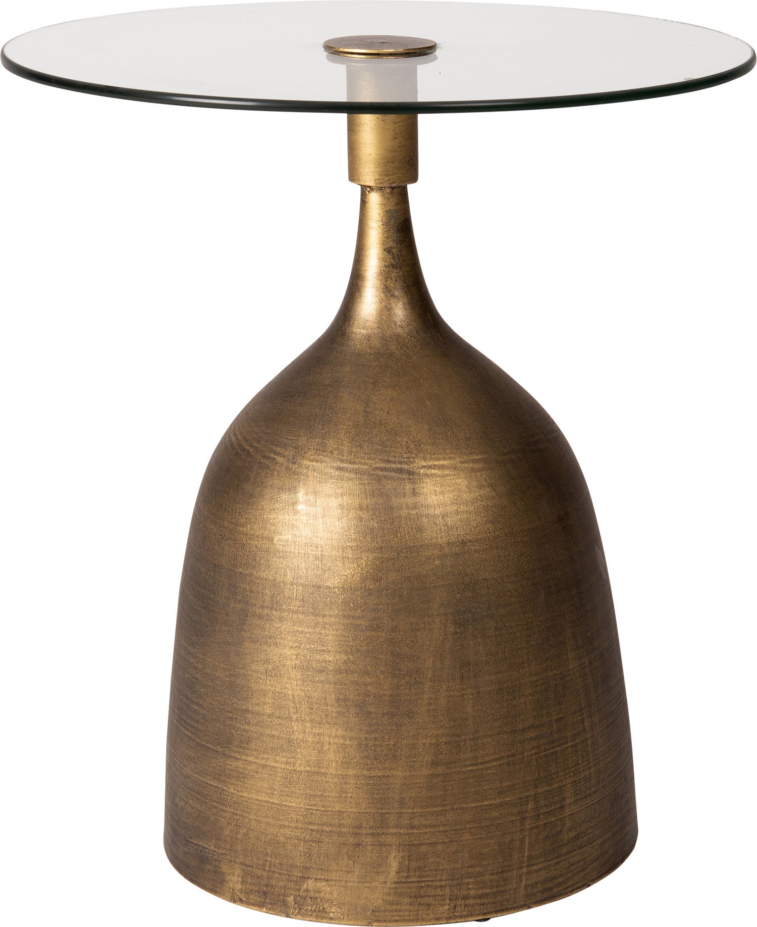 Intratuin bijzettafel goud D 40 H 46 cm