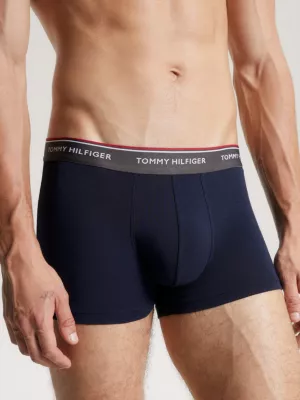 Cuecas boxer com cós com logotipo contrastante (pacote com 3)