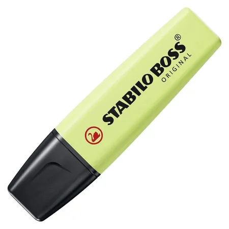 Textmarker - STABILO BOSS ORIGINAL Pastel - 4er Pack - Korallrot, Kirschblütenrosa, Wolkenblau, Prise von Limette