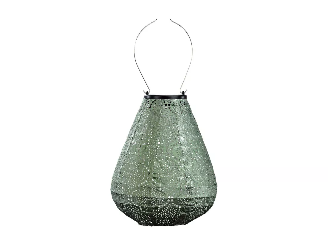 Lanterne solaire Tulip 20 cm Bazaar - Vert sauge