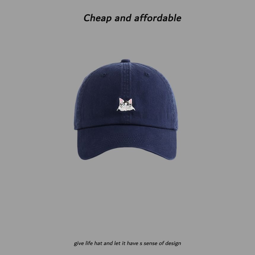 Alpha Kiss - Baseballpet met geborduurde kat