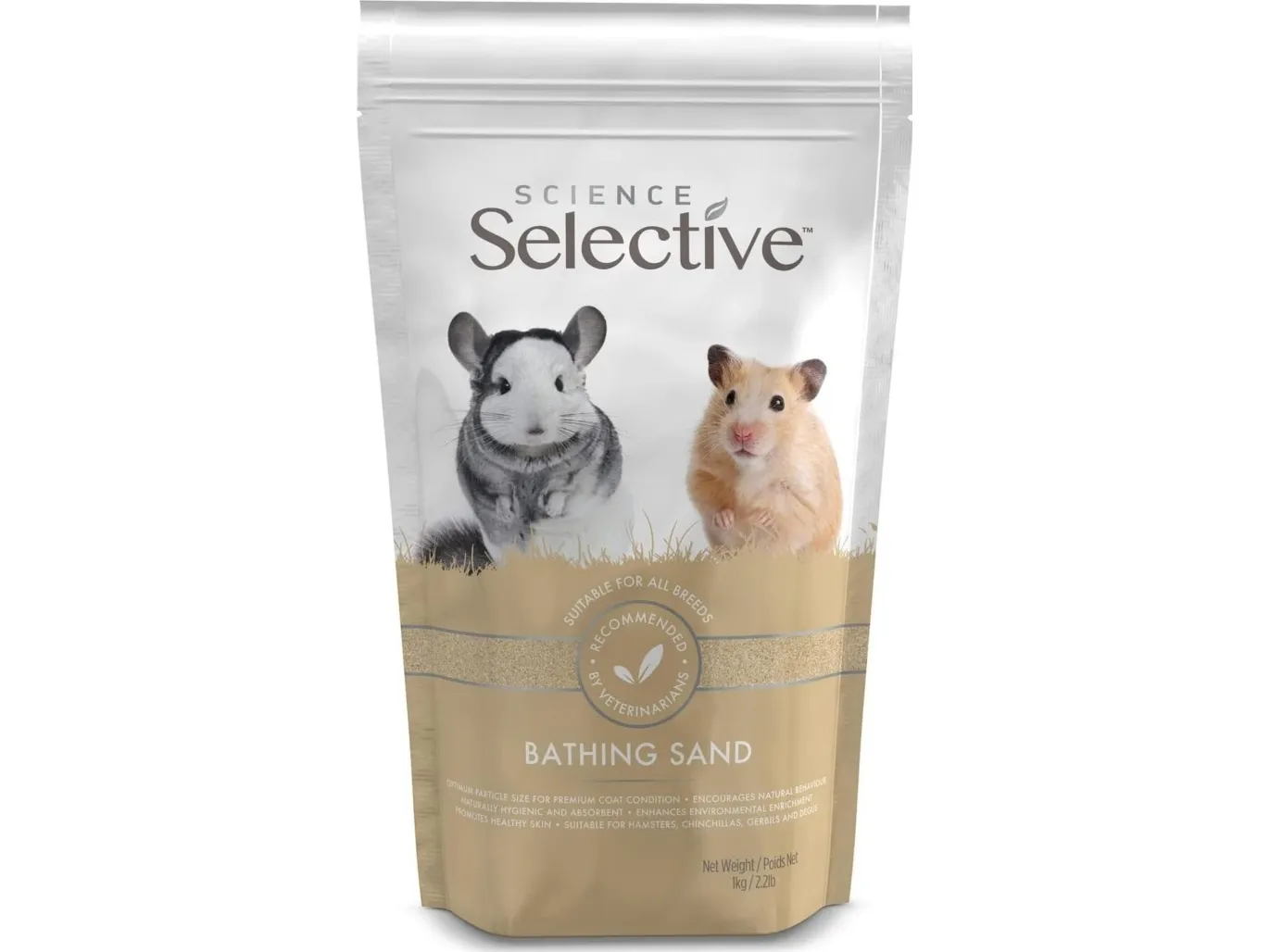 Selectiv badesand 1 kg.