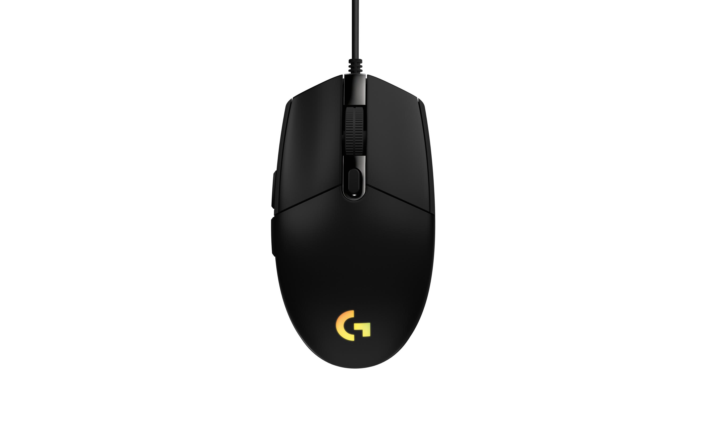 Gaming-Maus G203 Lightsync SchwarzReaktionsschnelle und leichte USB-Gamingmaus