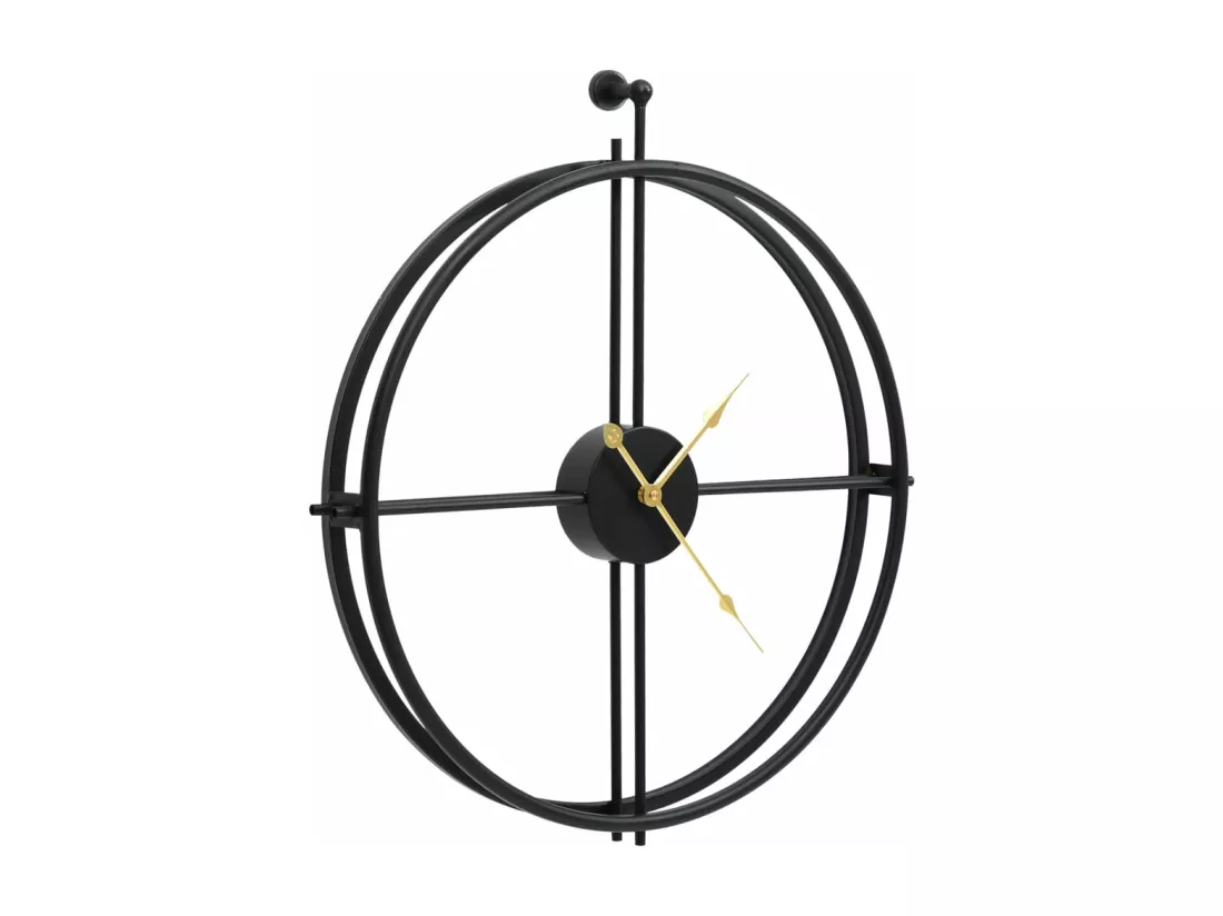Horloge murale Noir 52 cm Fer