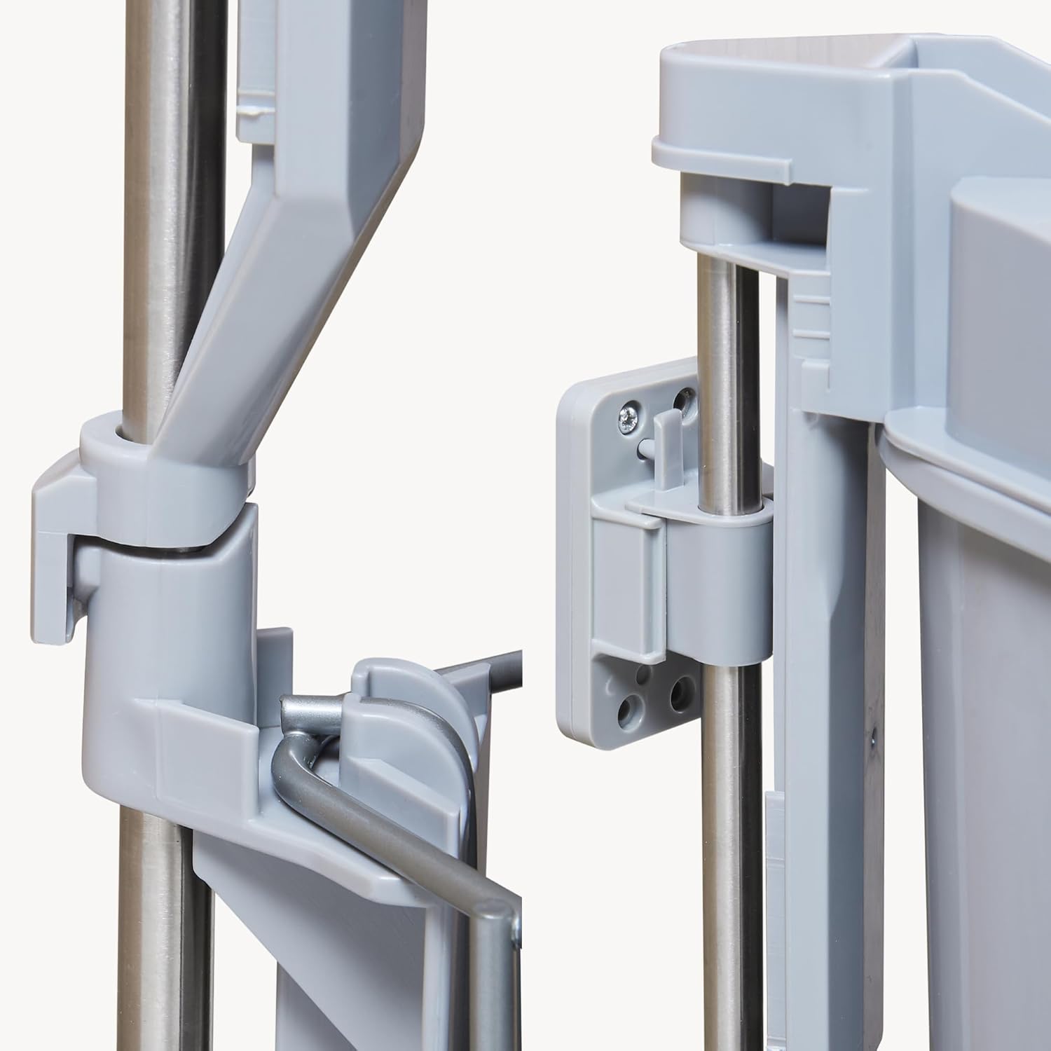 [en.casa] Einbau-Mülleimer Küche Kollby Mülltrennsystem 4fach für Unterschrank 50 cm breit 3 x 6L+1 x 12L Einbaumülleimer schwenkbar mit Deckel Grau