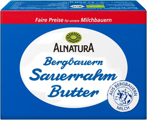 Alnatura BIO Bergbauern Sauerrahmbutter