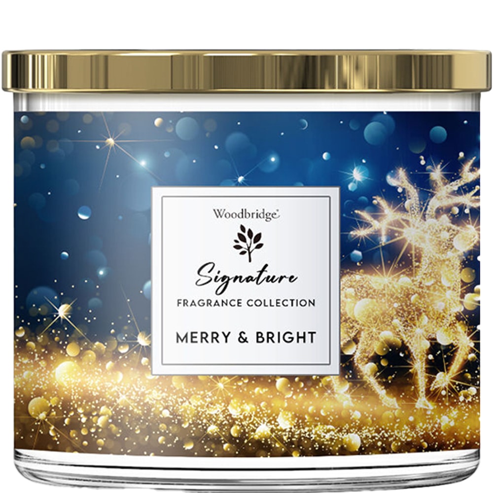 Bougie parfumée - Merry & Bright - Ambre & vanille - 410 g