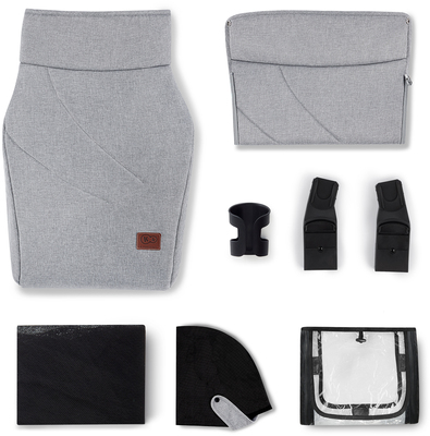Kinderkraft EVERYDAY 2-i-1 Duovogn, Dark Grey/Black