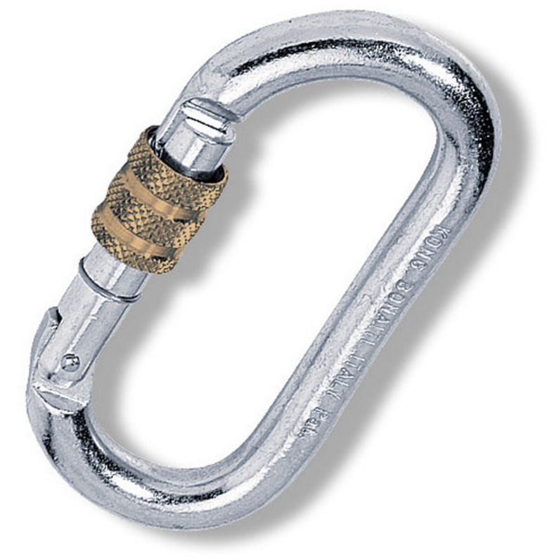 Kong Oval Stahl-Schraubkarabiner