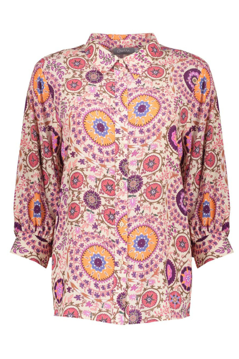 Geisha paarse dames blouse