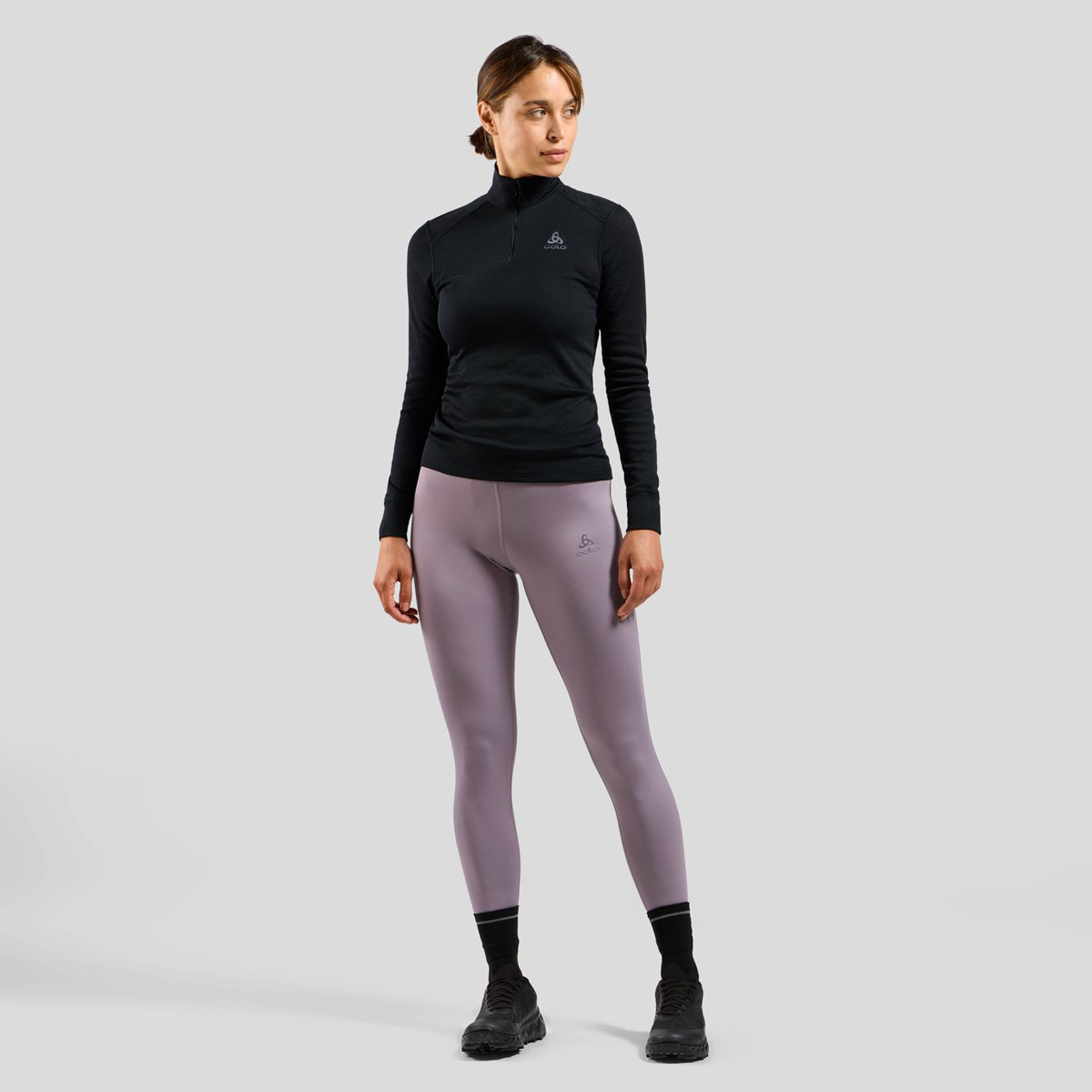 Odlo Essential Warm Collant De Course Femmes - Gris