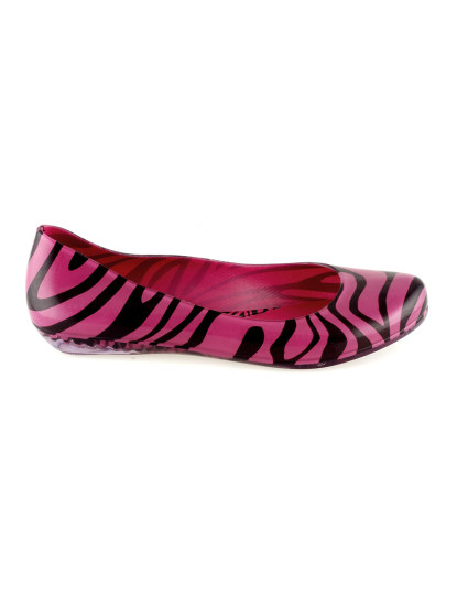 Mel Strawberry Pink Zebra Slippers