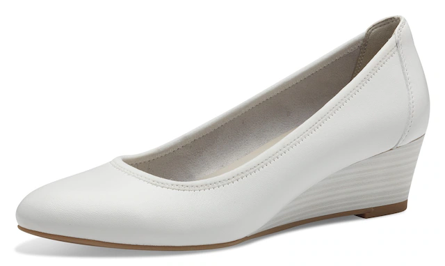 Tamaris Pumps »Borage«  ,  Keilabsatz, Halbschuh, Schlupfschuh mit komfortablem Elastikeinfass