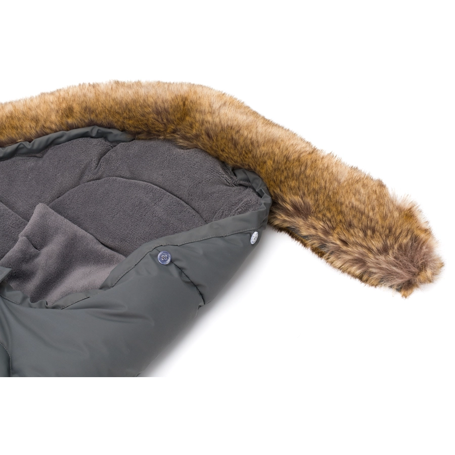 fillikid Winterfußsack Lhotse für Babyschale Grau