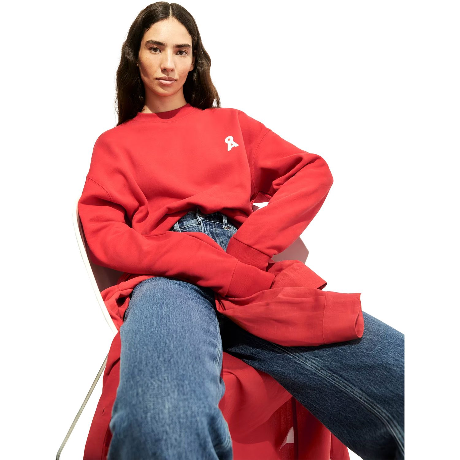 Armedangels Alizaa Iconic Å Sweatshirt Damen coral blush