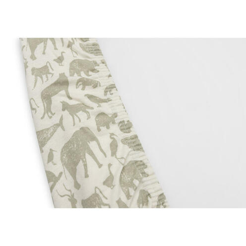 Housse Matelas à Langer Jersey 50x70cm Animals Olive Green - JOLLEIN