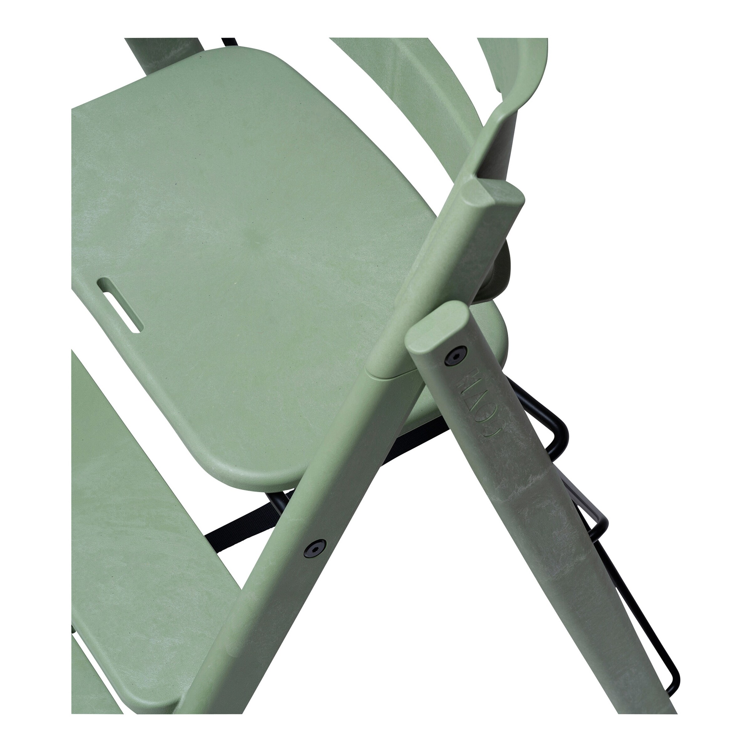 KAOS Treppenhochstuhl Klapp Recycled mineral green