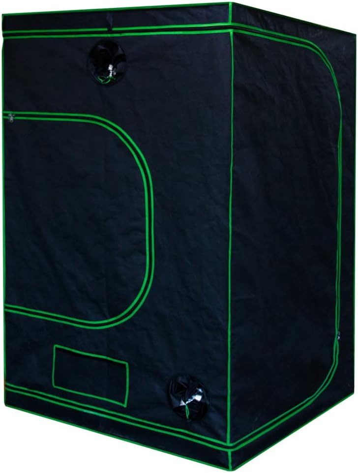 Kingpower Grow Zelt für Pflanzen Zuchtzelt Gewächshaus Box Garten Anzucht Gemüse Kräuter Grow Schrank Indoor 140 x 140 x 200 cm Blumen klein Tomaten Hydro Green