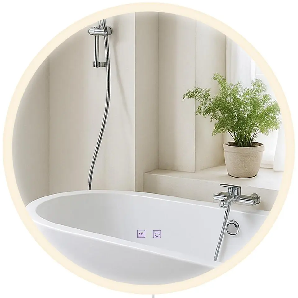 CLP Wandspiegel Laconia rond - Glas - helder/glas