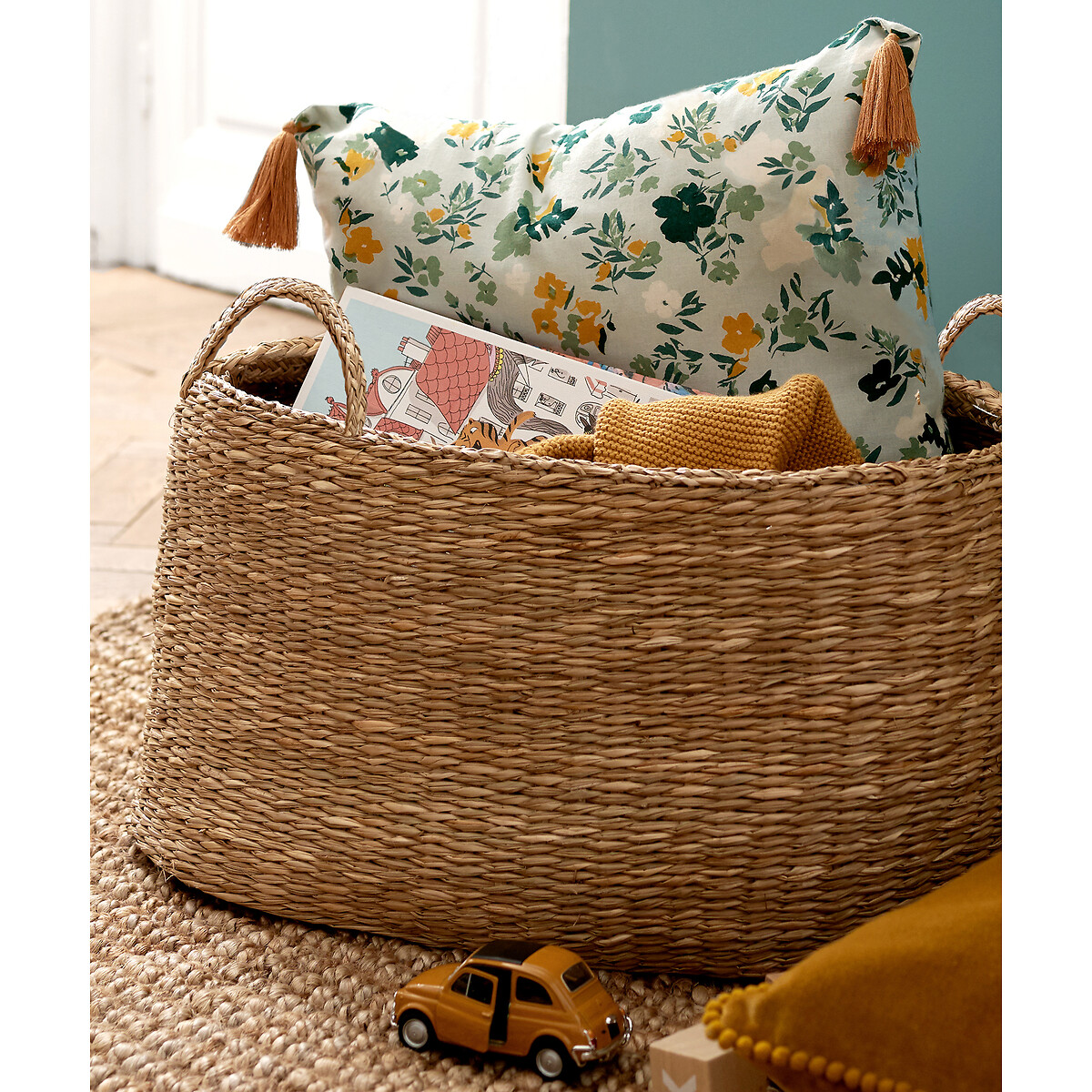 LA REDOUTE INTERIEURS<br>Cesta em tecido herbário Dancie