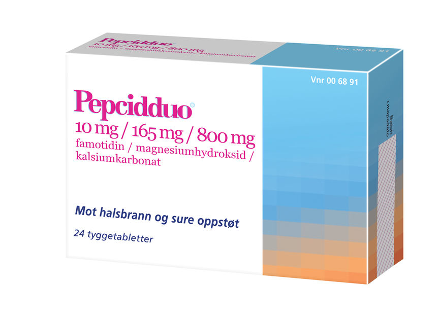Pepcidduo tyggetabletter 10mg 24enpac