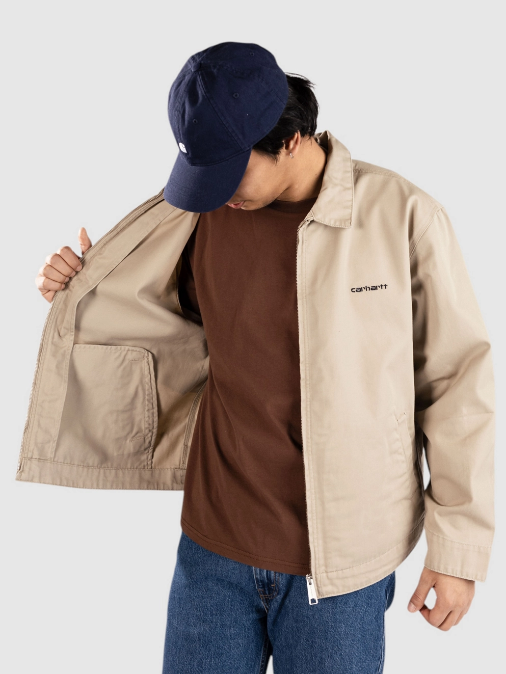Carhartt WIP Module Script Jacket wall/black/rinsed