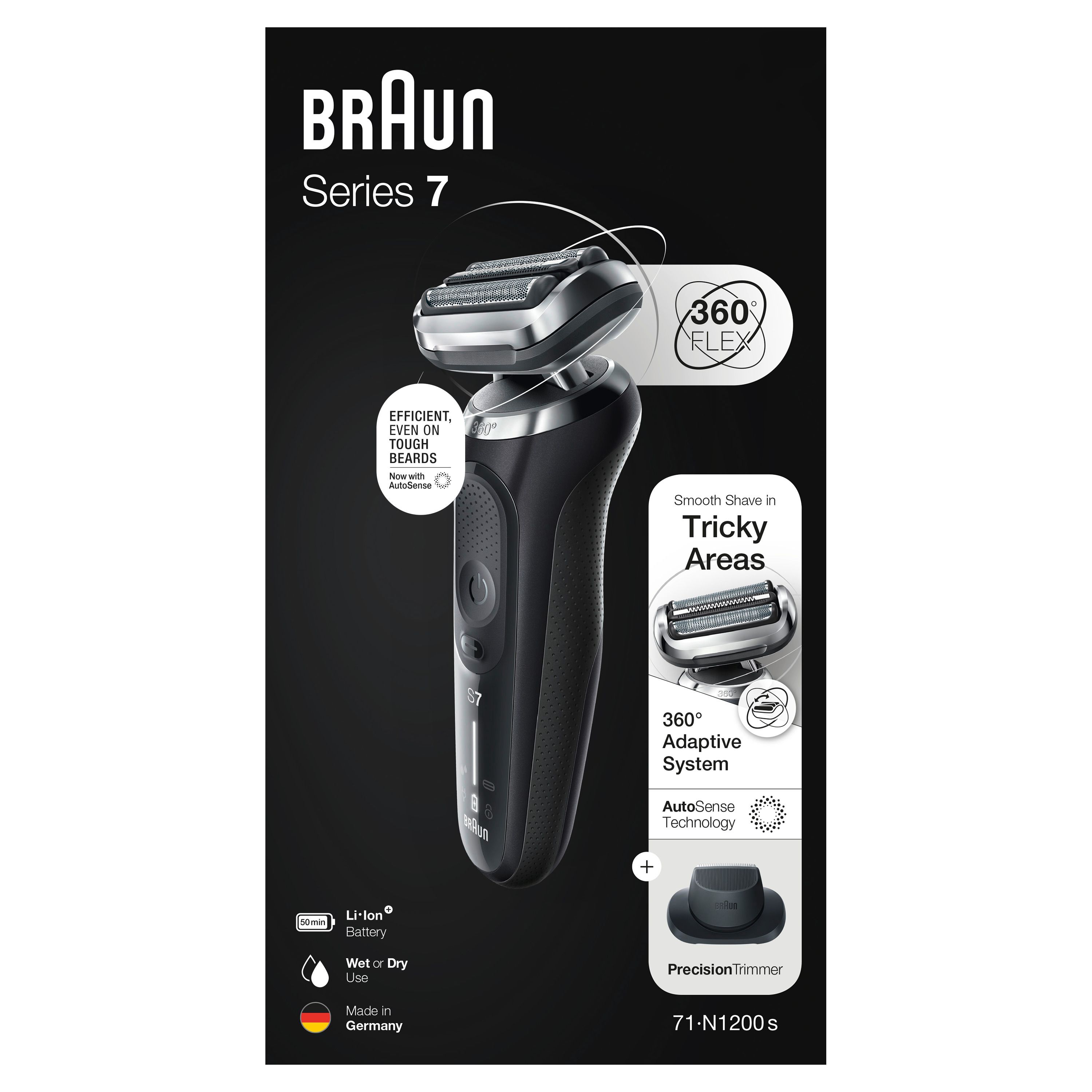 Braun - Elektrischer Rasierer für Männer 