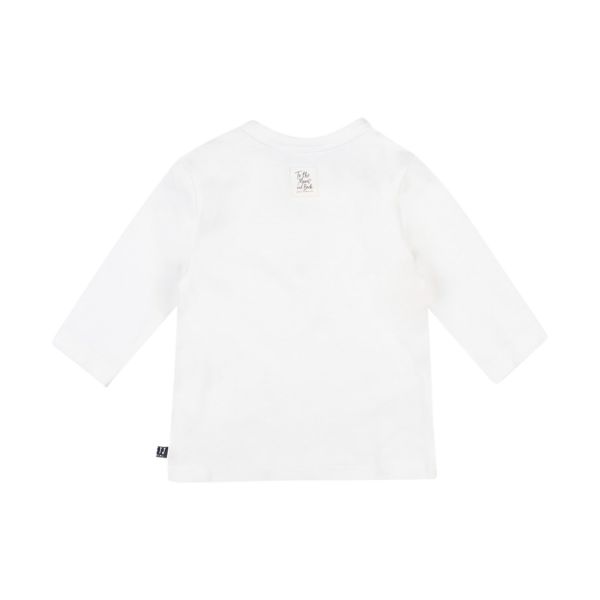 Feetje To The Moon Dots T-Shirt Lange Mouwen Wit Mt. 74