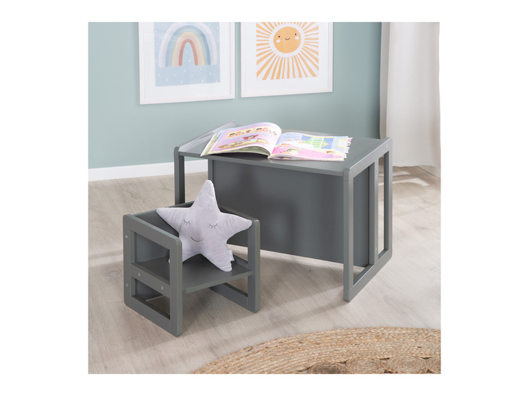 Kindertafel met stoel Montessori 3-in-1