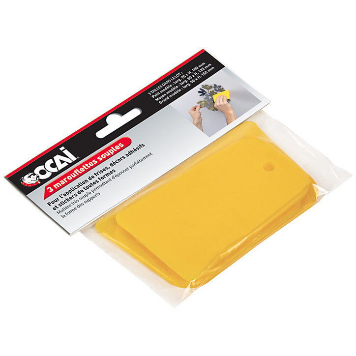 Lot de 3 marouflettes souples de lissage OCAI
