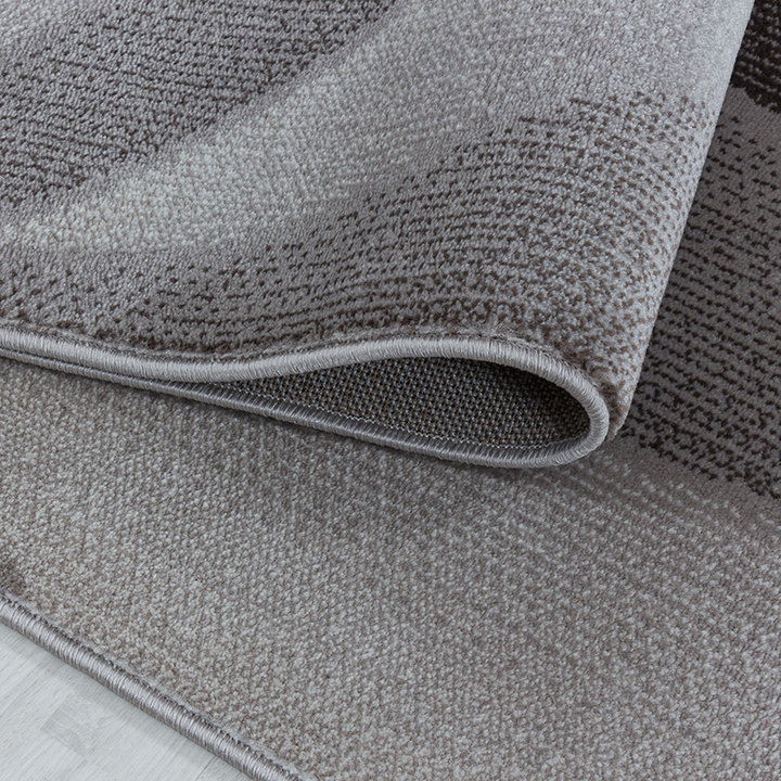 Modern vloerkleed - Streaky Waves Bruin/Beige  | Modern design