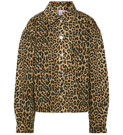 Vero Moda Girl Jacke - VmTullah - Silberner Nerz/Leopard