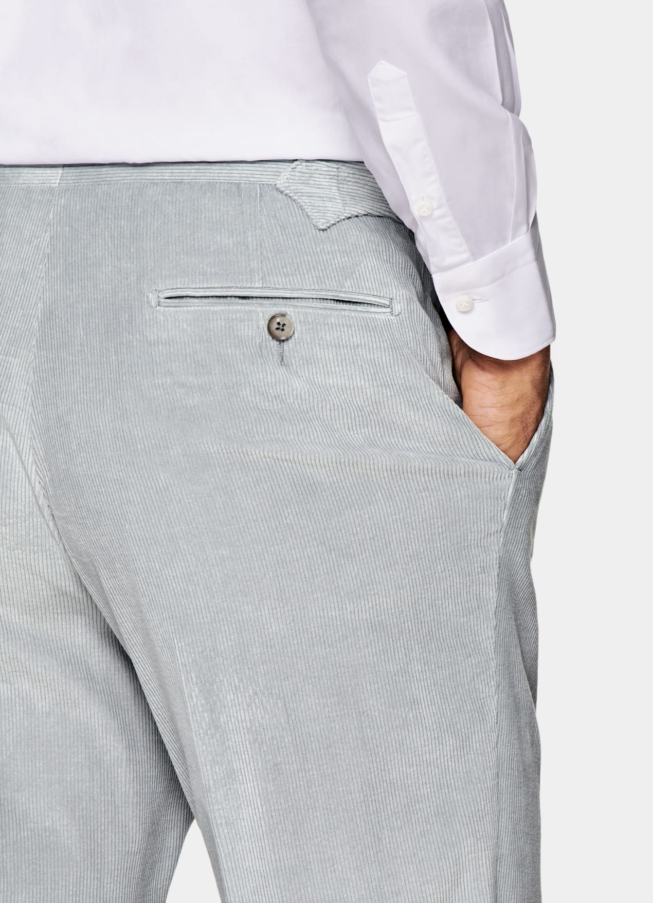 Costume Havana coupe Tailored gris clair