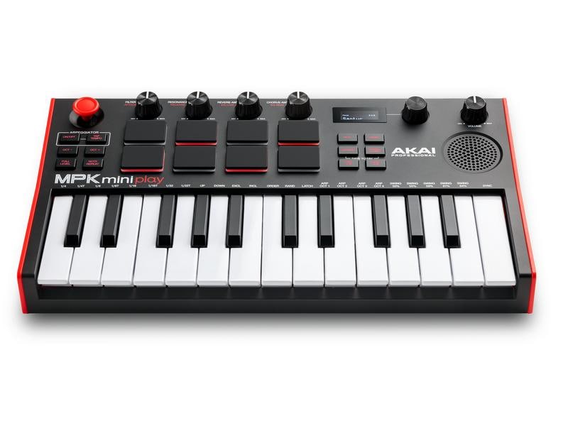 Akai Keyboard Controller MPK Mini Play MK3 Ultraportabler Keyboard-Controller für überall